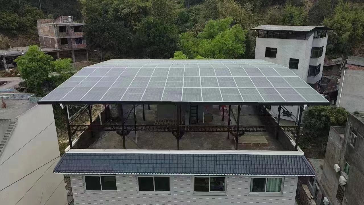 台州15kw+10kwh自建别墅家庭光伏储能系统